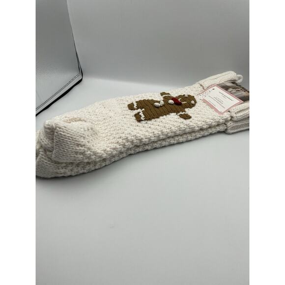 Cupcake and Cashmere Christmas 2pack 22”Gingerbread Man Stocking White ~NEW - Picture 6 of 9